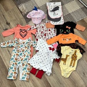 0-3 Month Baby Girl Clothing Bundle